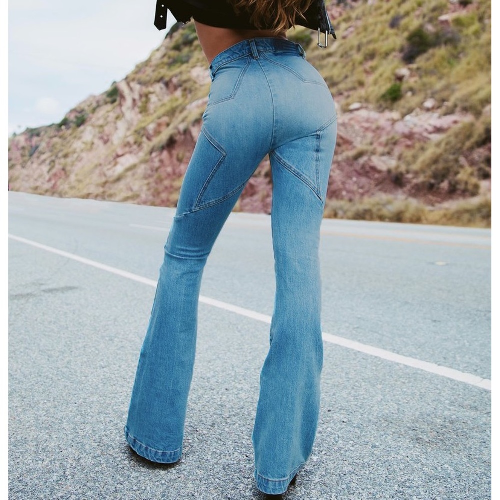 Revive denim high waisted bootcut jeans